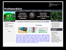Tablet Screenshot of professorklein.com